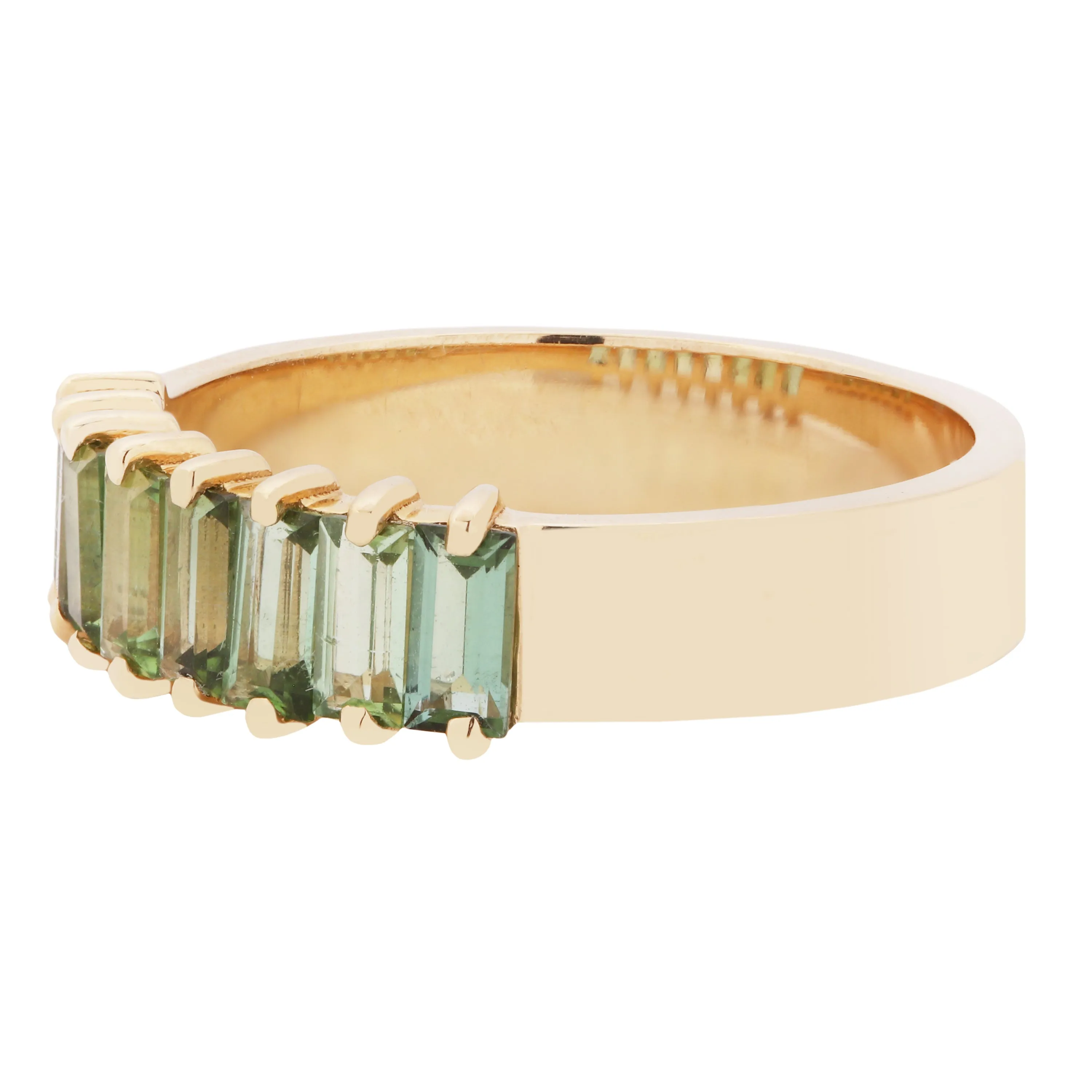 Tourmaline Baguette Band
