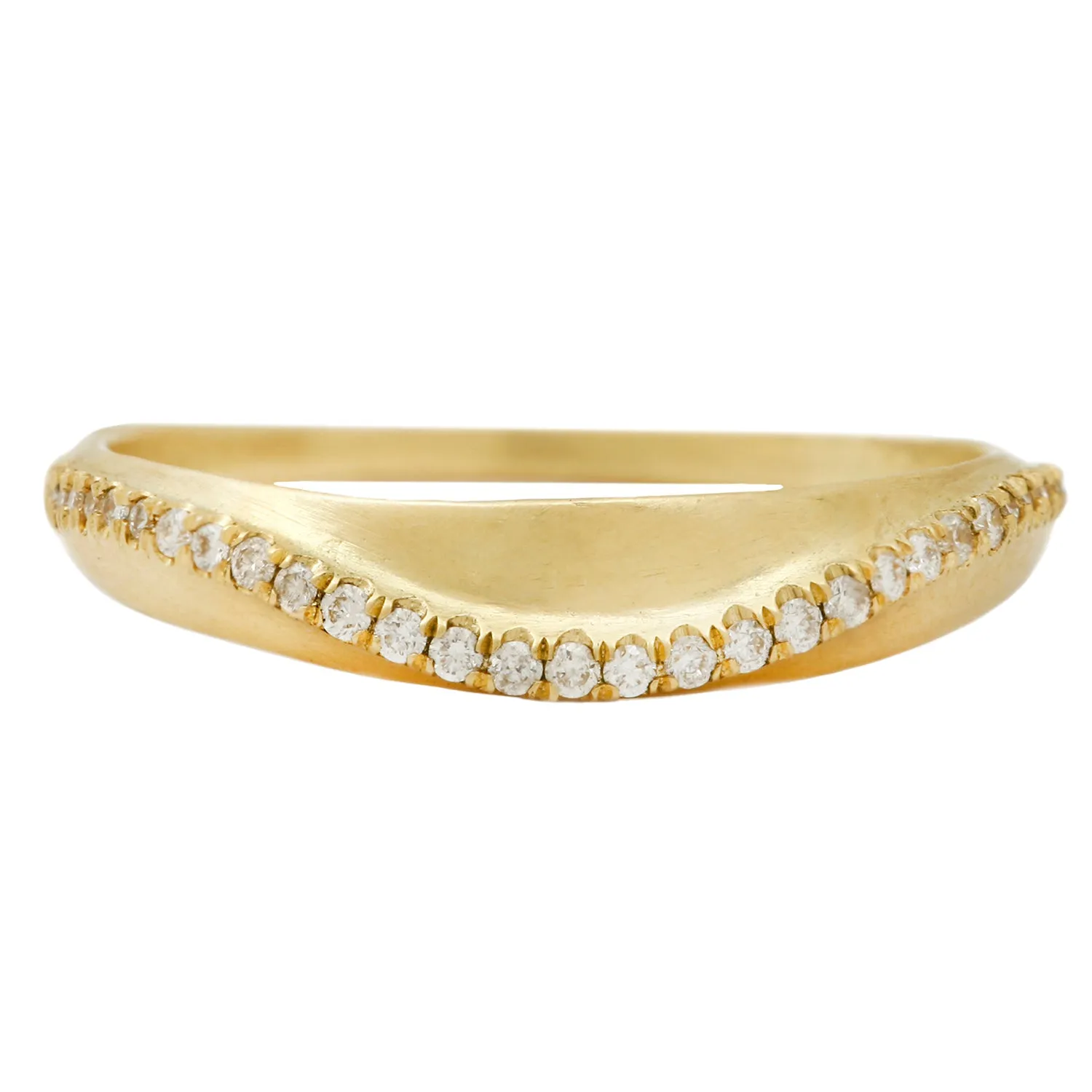 Wave Pav?? Diamond Ring