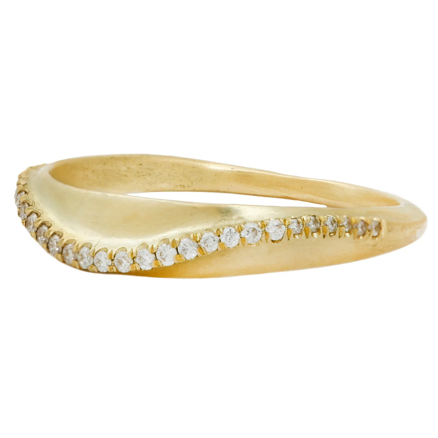 Wave Pav?? Diamond Ring