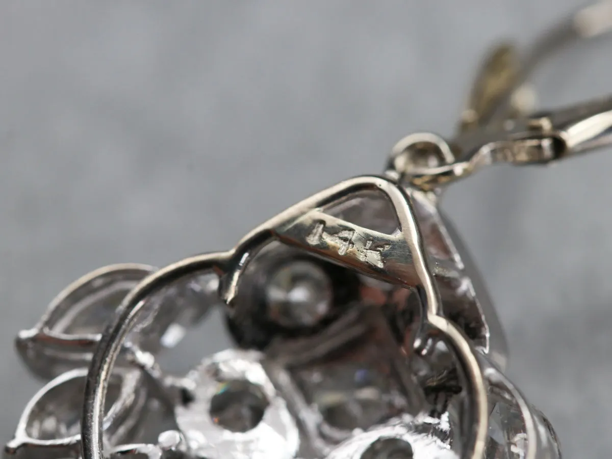 White Gold Diamond Chandler Earrings