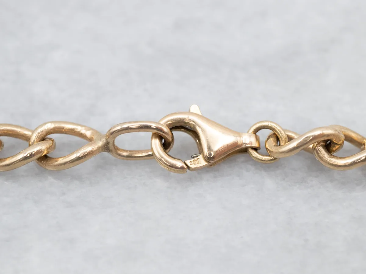 Yellow Gold Curb Chain Bracelet